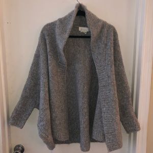 Grey Anthropologie sweater one size fits most new with tags